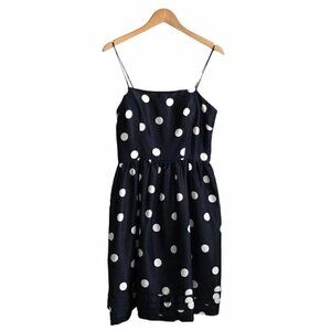 JESSICA HOWARD  Navy Polka Dot A-Line Party Dress